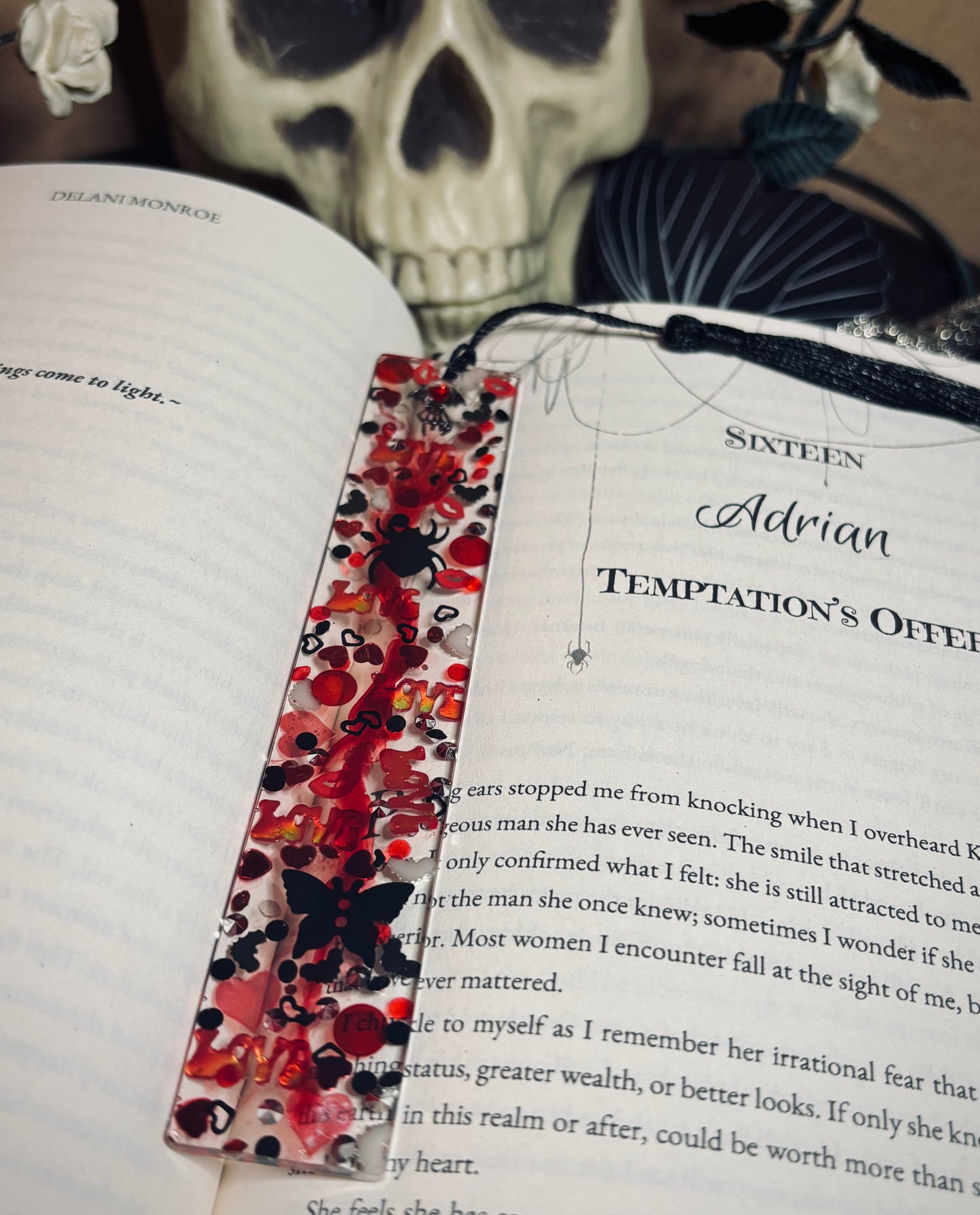 Vampire Romance Resin Bookmark